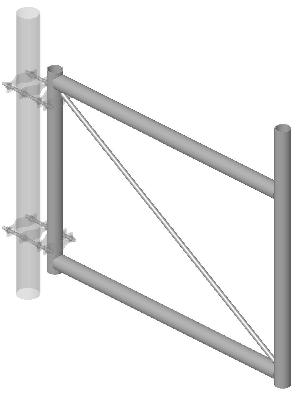 Commscope HS-600 | Stand-Off Bracket, heavy duty, 72 in, includes pipe