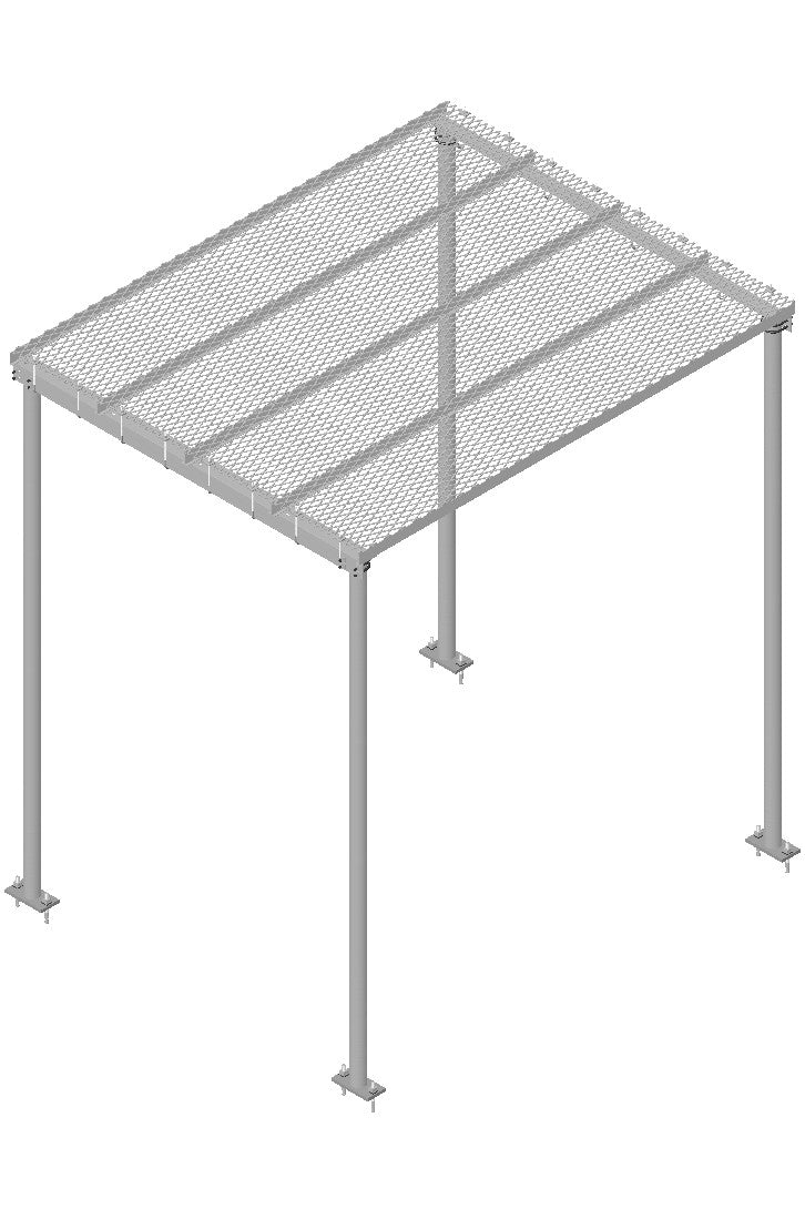 Commscope IC-1010-S | Ice Canopy, 10 ft x 10 ft, four 10 ft 6 in base shoe pipes