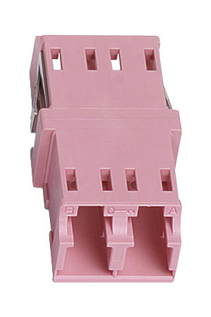 Commscope KFA-LC02-KRO | LazrSPEED, OptiSPEED, TeraSPEED  LC Duplex Keyed Adapter, Rose, Single Pack