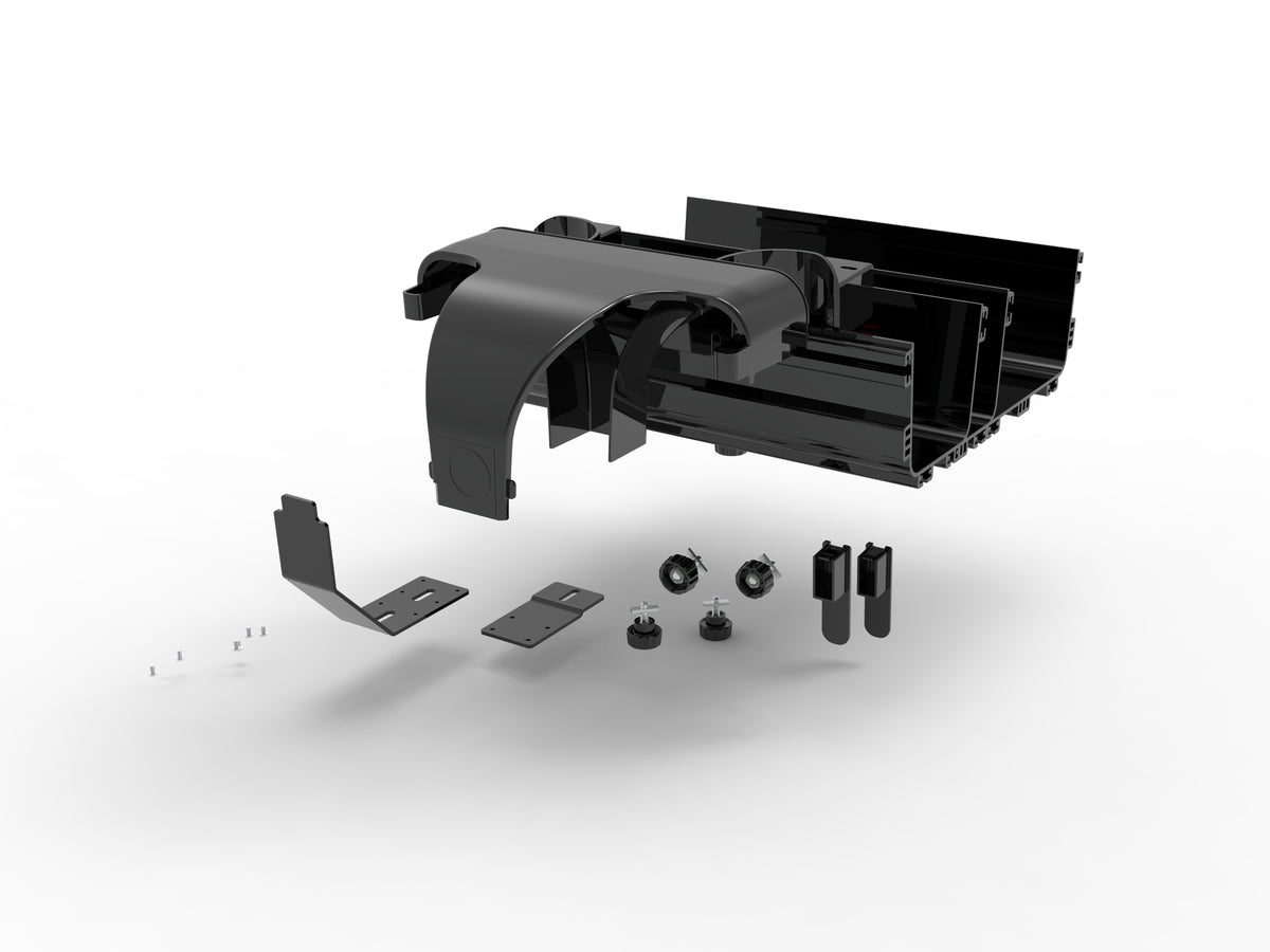 Commscope FGSBMEXPLPA/B/F | FiberGuide 4-Inch Low profile Express Exit, 4x4, 4x6, 4x12 4x24in, Black