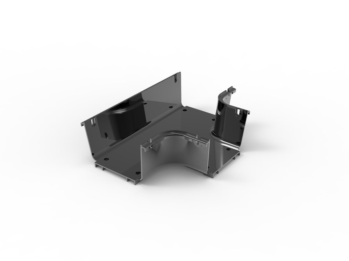 Commscope FGSB-MHRT-B | FiberGuide Horizontal T, 4x6in, Black
