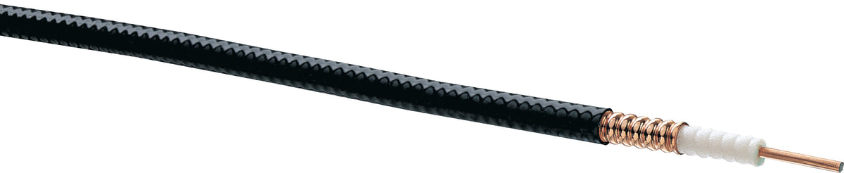 Commscope LDF2RK-50 | LDF2-50, HELIAX Low Density Foam Coaxial Cable, corrugated copper, 3/8 in, black non-halogenated, fire retardant polyolefin jacket, B2ca s1a dO a1 Compliant