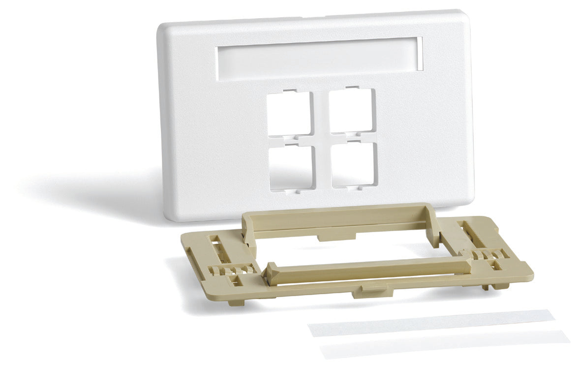 Commscope M4CA-262 | M4CA Type Adjustable Furniture Faceplate, white