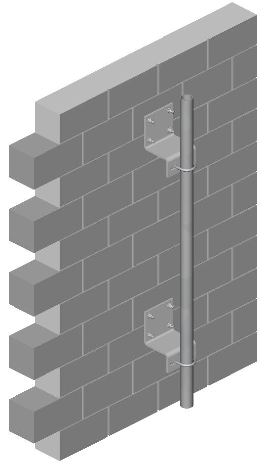 Commscope MT-222L | Adjustable Wall Mount for solid walls, 12 in stand-off