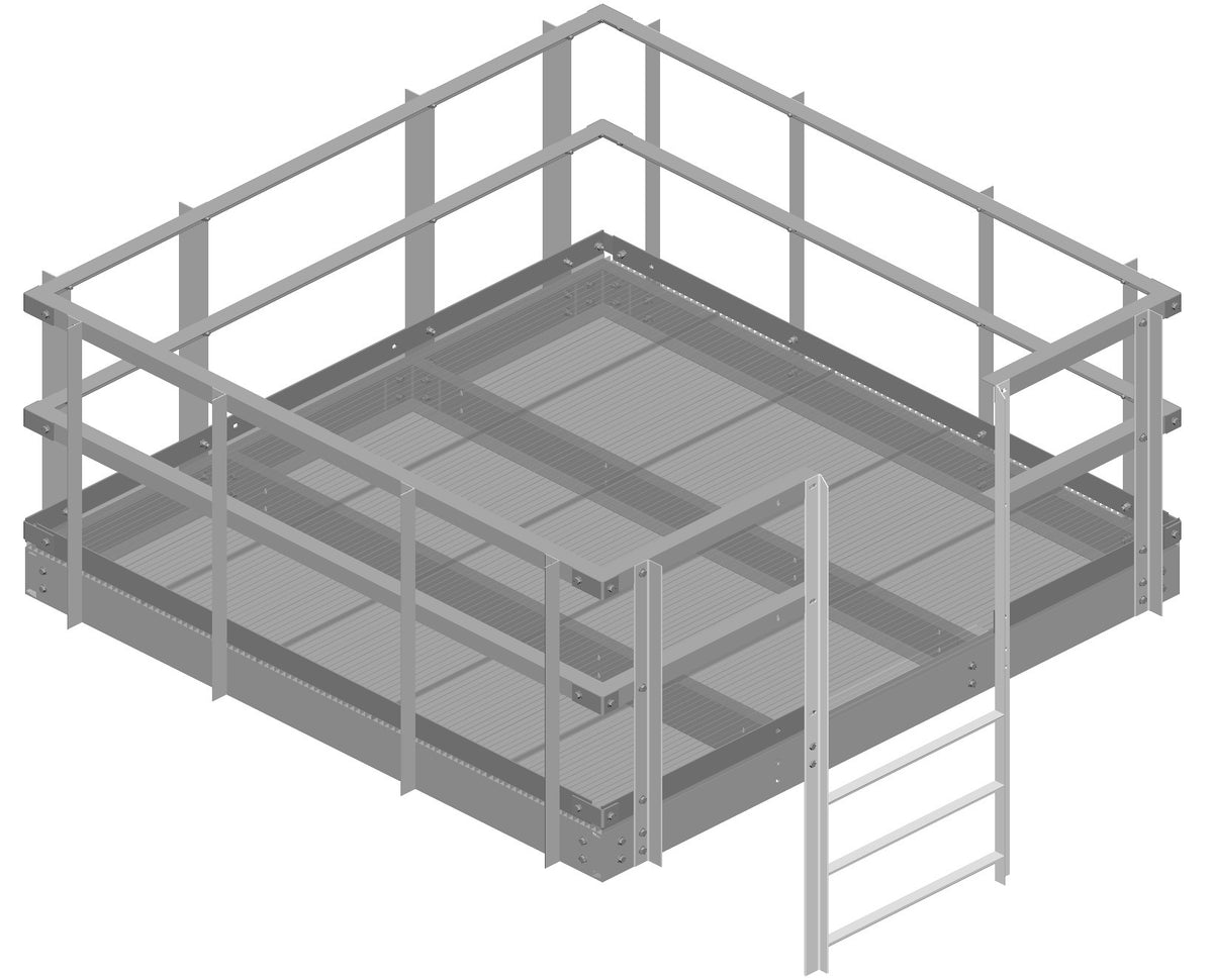 Commscope EQ-HR1010 | Handrail Kit for 10 ft x 10 ft equipment platform
