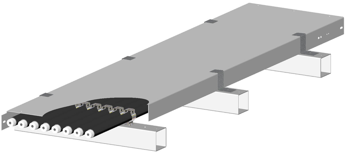 Commscope MT-F1543 | Rooftop Coaxial Cable Bridge Kit, for eight coaxial cable runs, 12-gauge cover