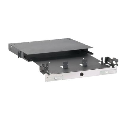 Panduit FRME1U | Opticom Rack Mount Enclosure, Black, 1 RU, 3 FAP/Cassette Slots
