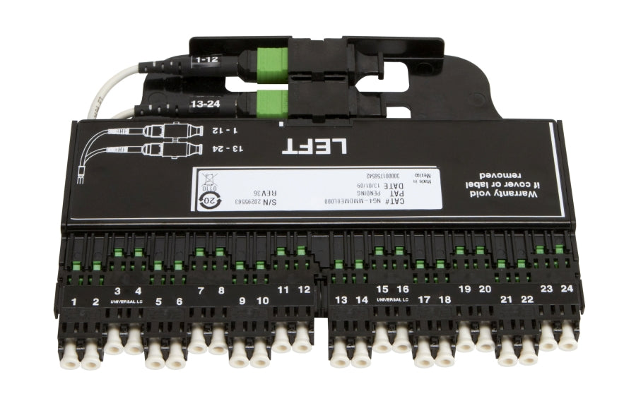 Commscope NG4-MMDCM0L000 | NG4access MPO Module, multimode, LC/UPC-MPO 24 fiber, left exit (for MPO module)