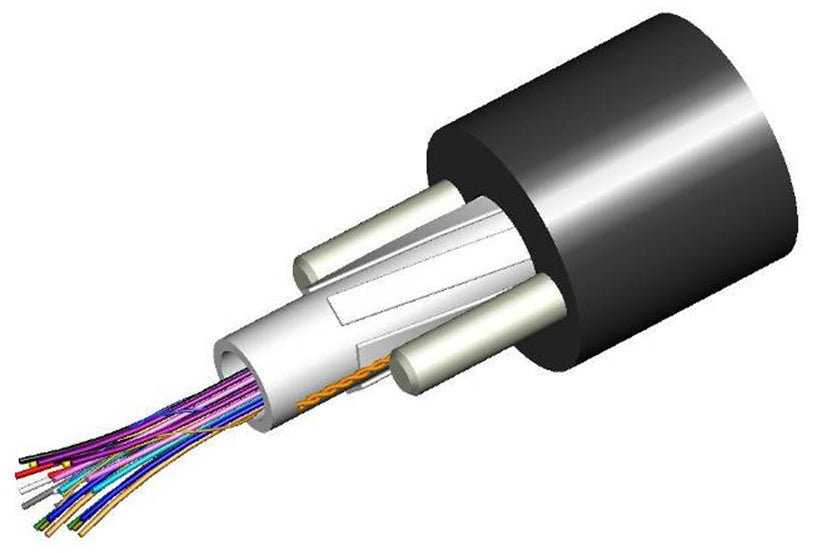 Commscope R024CN8GF12BK | Indoor/Outdoor Single Jacket All-Dielectric Riser Rated Central Tube Cable