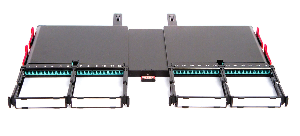 Commscope QUFB48FDLCLMMHR | Q3000 Fiber Termination Blade (Module), 48 ports, LC/UPC to LC/UPC, Multimode