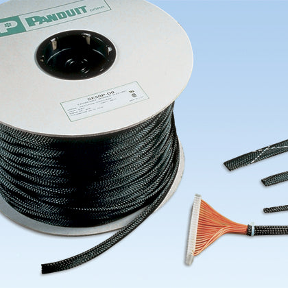 Panduit SE50P-DR10 | Braided Expandable Sleeving | UPC - 07498340792