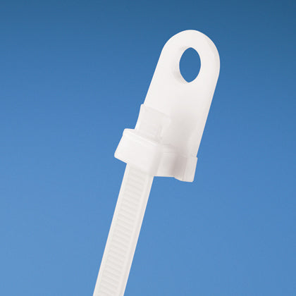 Panduit SSC2S-S10-C | Pan-Ty Sta-Strap Clamp Cable Tie, PA6.6, M5, 7.35"L, 50lb, PK100