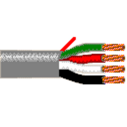 Belden 5302UP 0101000 | Audio Cable, 4 Conductor 18 AWG BC, CM