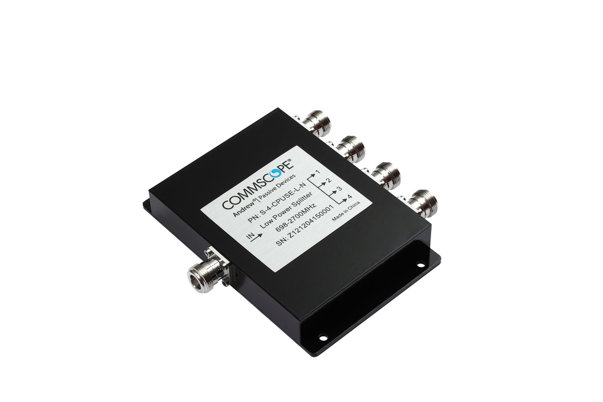 Commscope S-4-CPUSE-L-N | Four-way Low Power Splitter, 555–2700 MHz