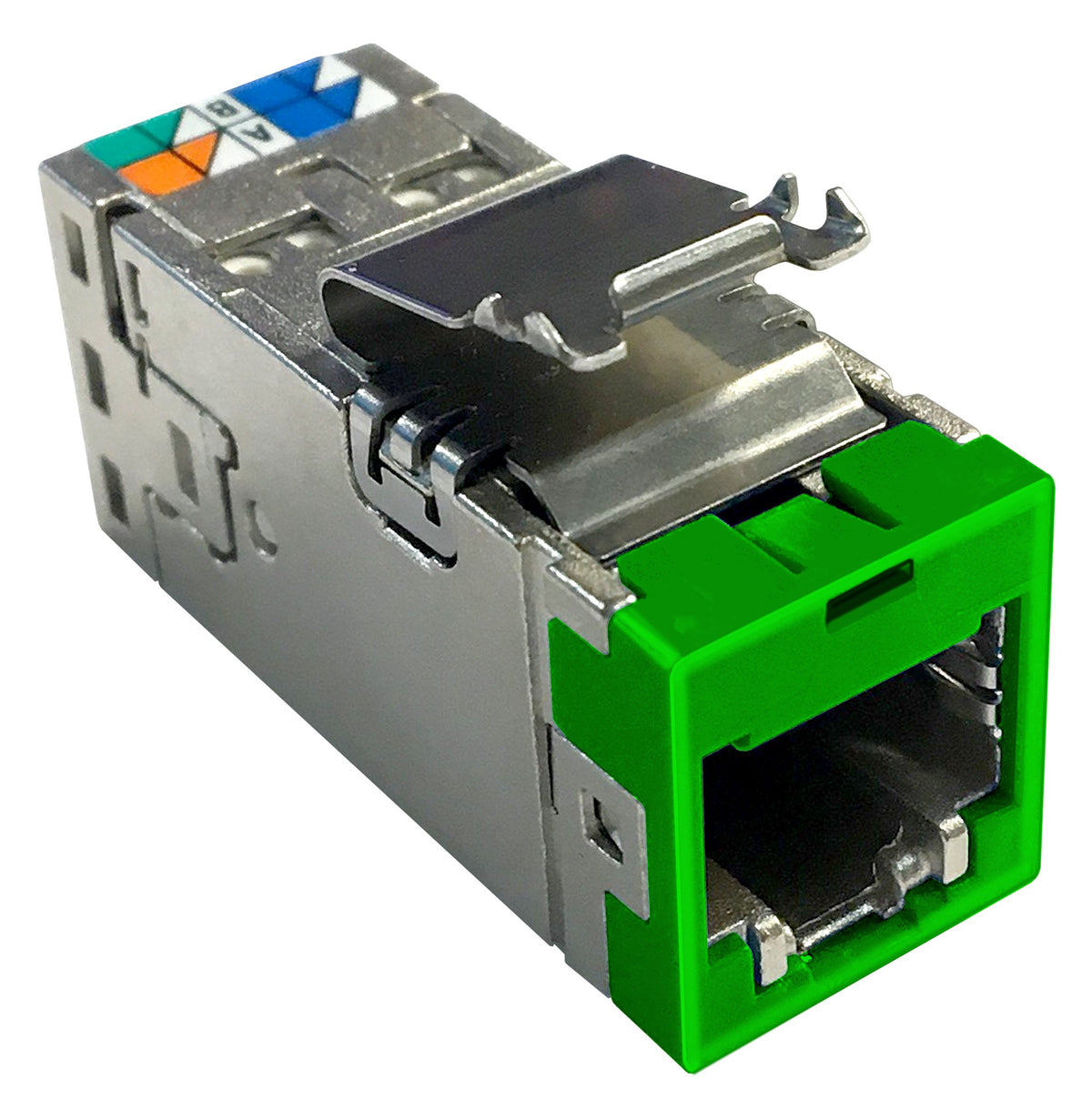 Commscope USL10G-SHLD, GRN | Uniprise SLX Series Modular Jack, category 6A, shielded , 4 Pair, without dust cover, green