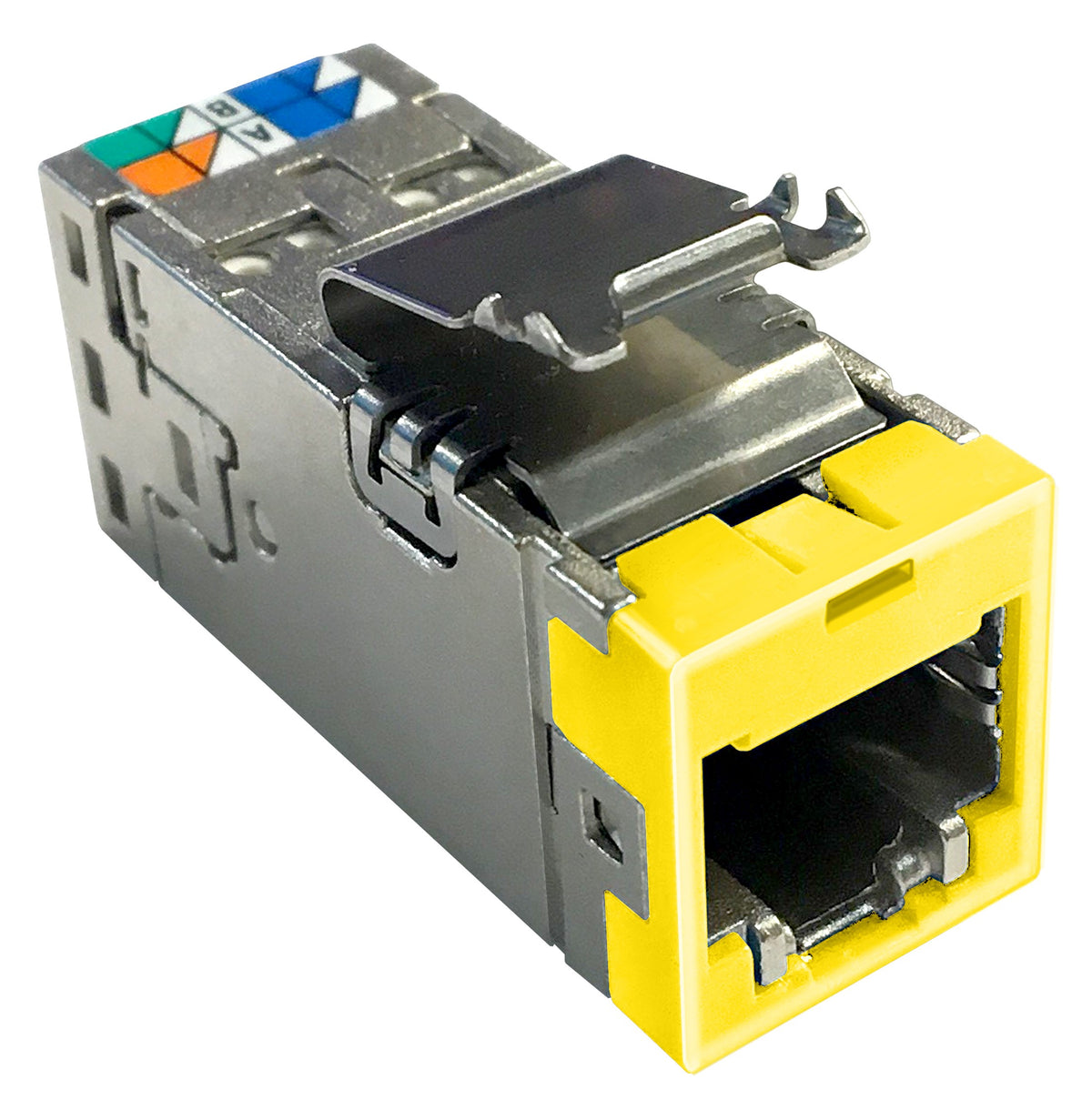 Commscope USL600-SHLD, YEL | Uniprise SLX Series Modular Jack, category 6, shielded , 4 Pair, without dust cover, yellow