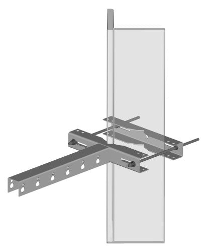 Commscope SS-TB2550 | Star Support Tee Bracket for 1-1/2 in to 5-9/16 in OD round members and 2-1/2 in to 5 in angle members