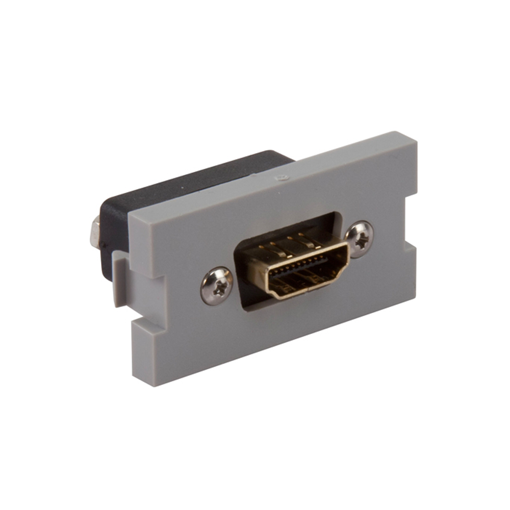 Leviton 41290-HDG | HDMI Feedthrough MOS Module, Grey
