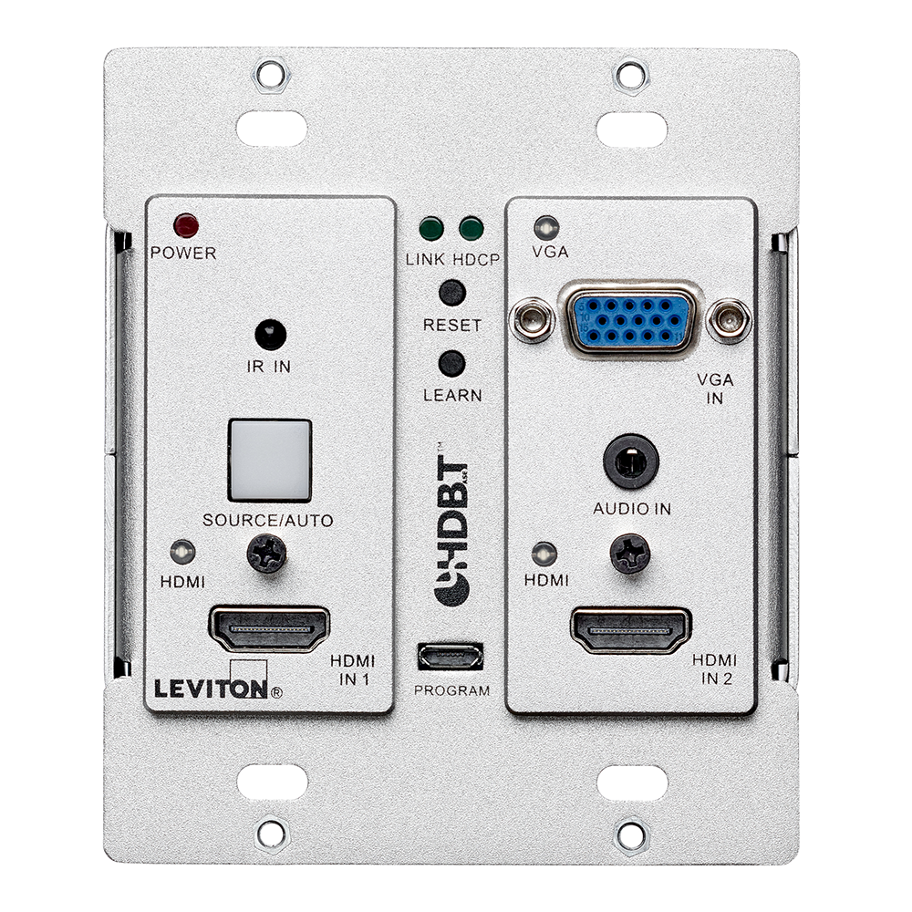 Leviton 41920-HRC | Autoswitching HDBaseT Extender Wallplate