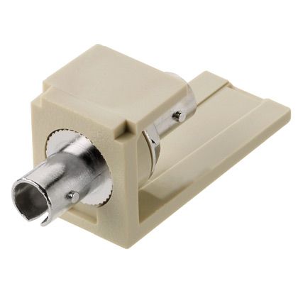 Panduit CMSTZEI | Mini-Com ST Adapter, Multimode, Electric Ivory Module