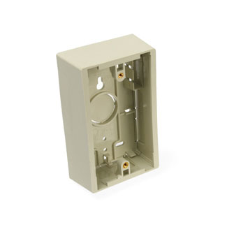 Leviton 42777-1IA | Surface-Mount Back Box, Single Gang, 1.89" Box Depth, Ivory
