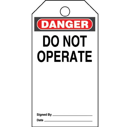 Panduit PVT-15 | Rigid Plastic Standard Safety Identification Tag