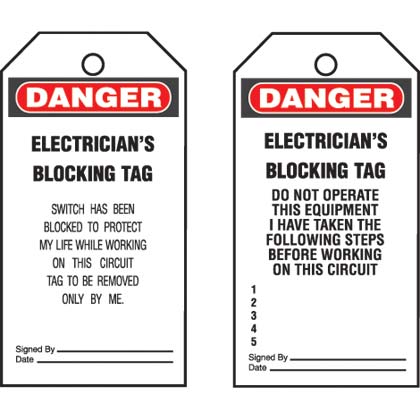 Panduit PVT-30 | Rigid Plastic Standard Safety Identification Tag