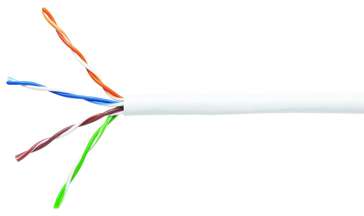 Commscope CS24R WHT C5E 4/24 U/UTP CPK 1KFT | Copper Cable, category 5e, 4 pair, UTP, 350 MHz, CMR rated, 1000 ft pull-box, white