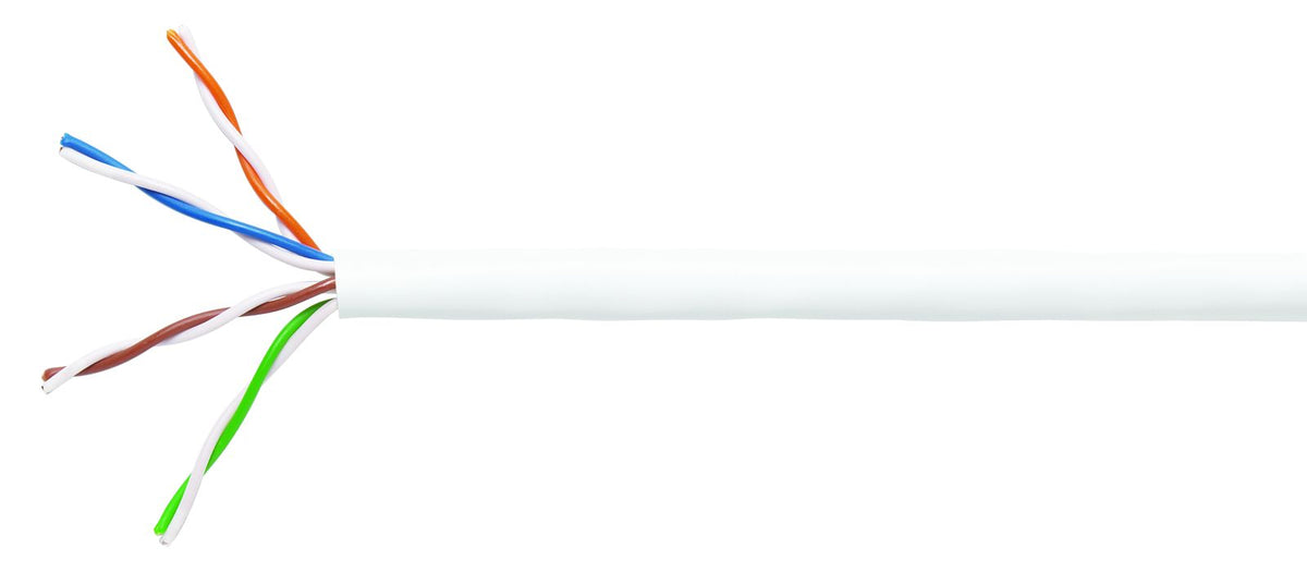 Commscope 1061B WH 4/24 W1000 | PowerSUM 1061B ETL Verified Category 5e U/UTP Cable, non-plenum CMR rated, white jacket, 4 pair count, 1000 ft (305 m) length, WE TOTE box