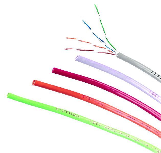 Commscope 2061F PR 4/24 R3000 | PowerSUM 2061F ETL Verified Category 5e U/UTP Cable, plenum, purple jacket, 4 pair count, 3000 ft (914 m) length, reel