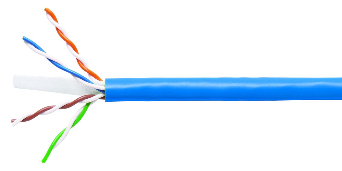 Commscope 1071E BLU C6 4/23 U/UTP R3000 | GigaSPEED XL 1071E ETL Verified Category 6 U/UTP Cable, non-plenum, blue jacket, 4 pair count, 3000 ft (914 m) length, reel