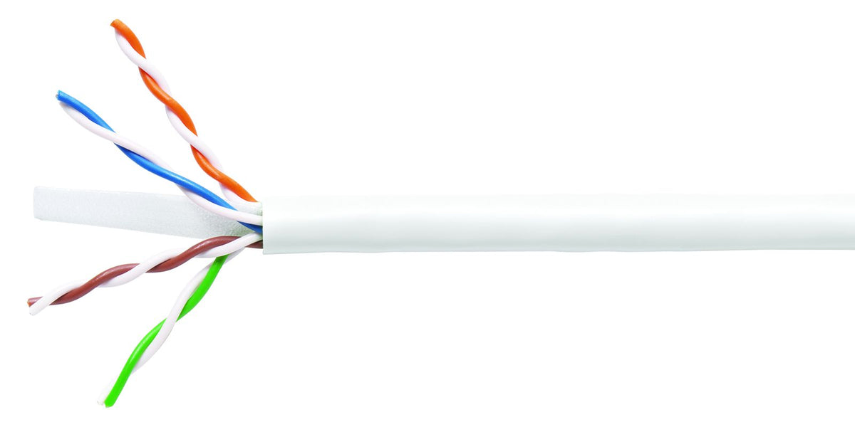 Commscope 1071E WHT C6 4/23 U/UTP R3000 | GigaSPEED XL 1071E ETL Verified Category 6 U/UTP Cable, non-plenum, white jacket, 4 pair count, 3000 ft (914 m) length, reel