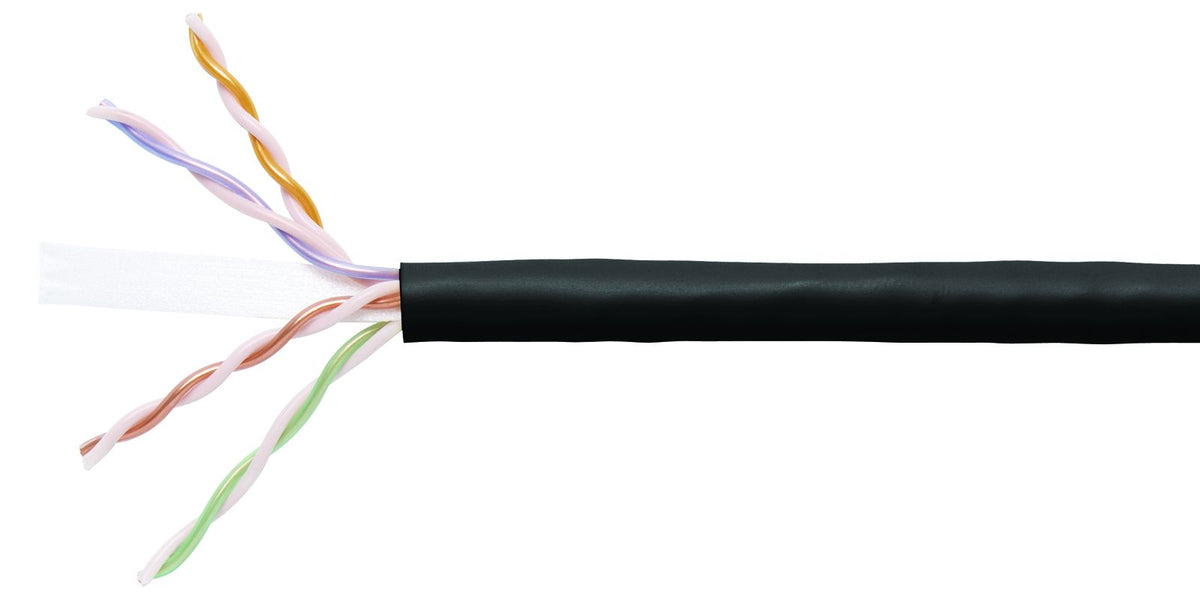 Commscope 2071E BLK C6 4/23 U/UTP R3000 | GigaSPEED XL 2071E ETL Verified Category 6 U/UTP Cable, plenum, black jacket, 4 pair count, 3000 ft (914 m) length, reel