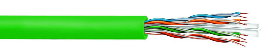 Commscope CS37P GRN C6 4/23 U/UTP RL 3KFT | CS37P ETL Verified Category 6 U/UTP Cable, plenum, green jacket, 4 pair count, 3000 ft (914 m) length reel