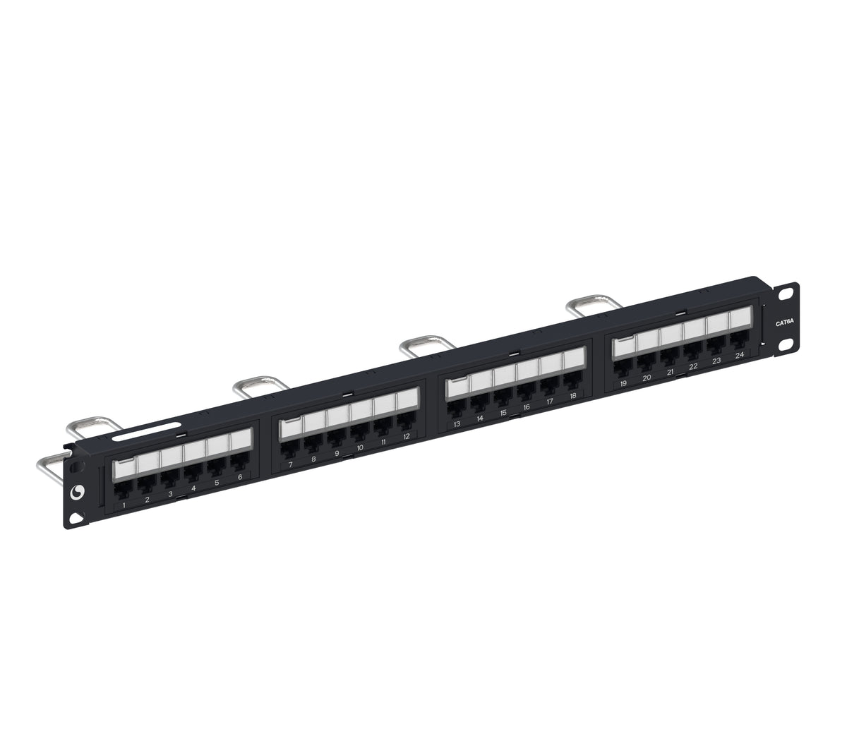 Commscope UNP-6A-DM-1U-24 | Distribution Module Panel, Cat 6A, UTP, 1U, 24 port