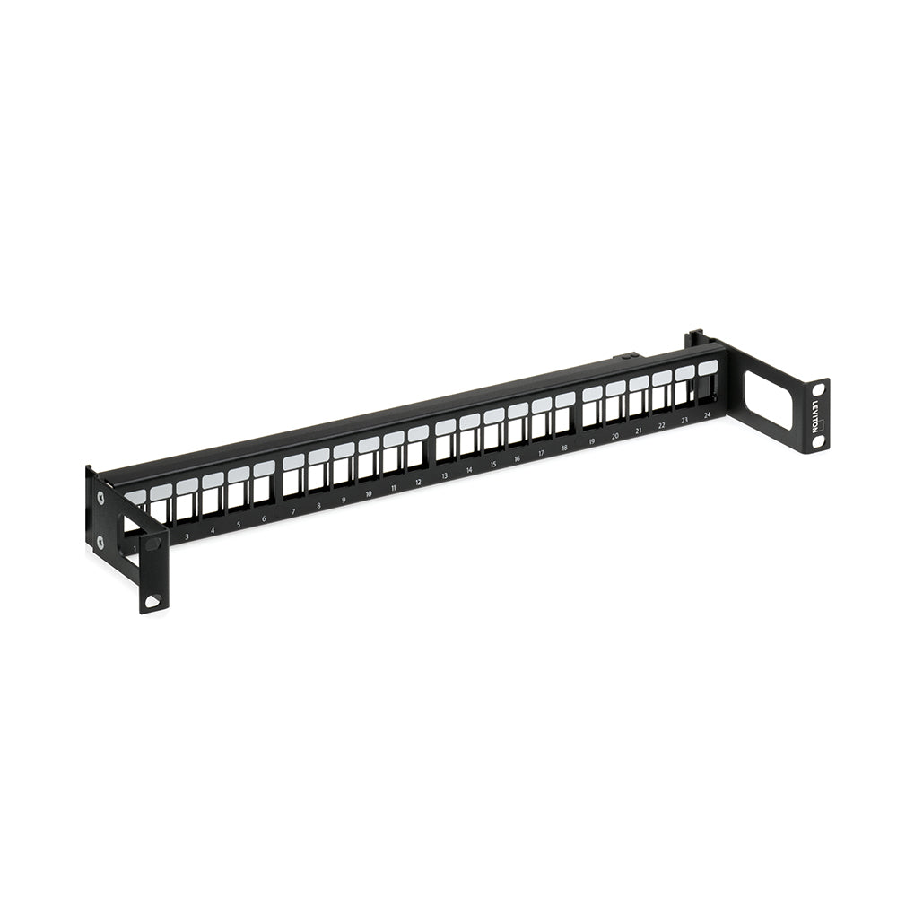 Leviton 49255-Q89 | QuickPort 12-Port Patch Block. Mounting bracket sold separately