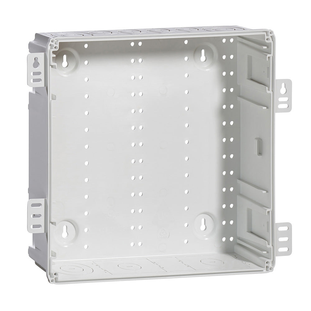 Leviton 49605-14E | 14" Wireless Structured Media Enclosure, Plastic, White