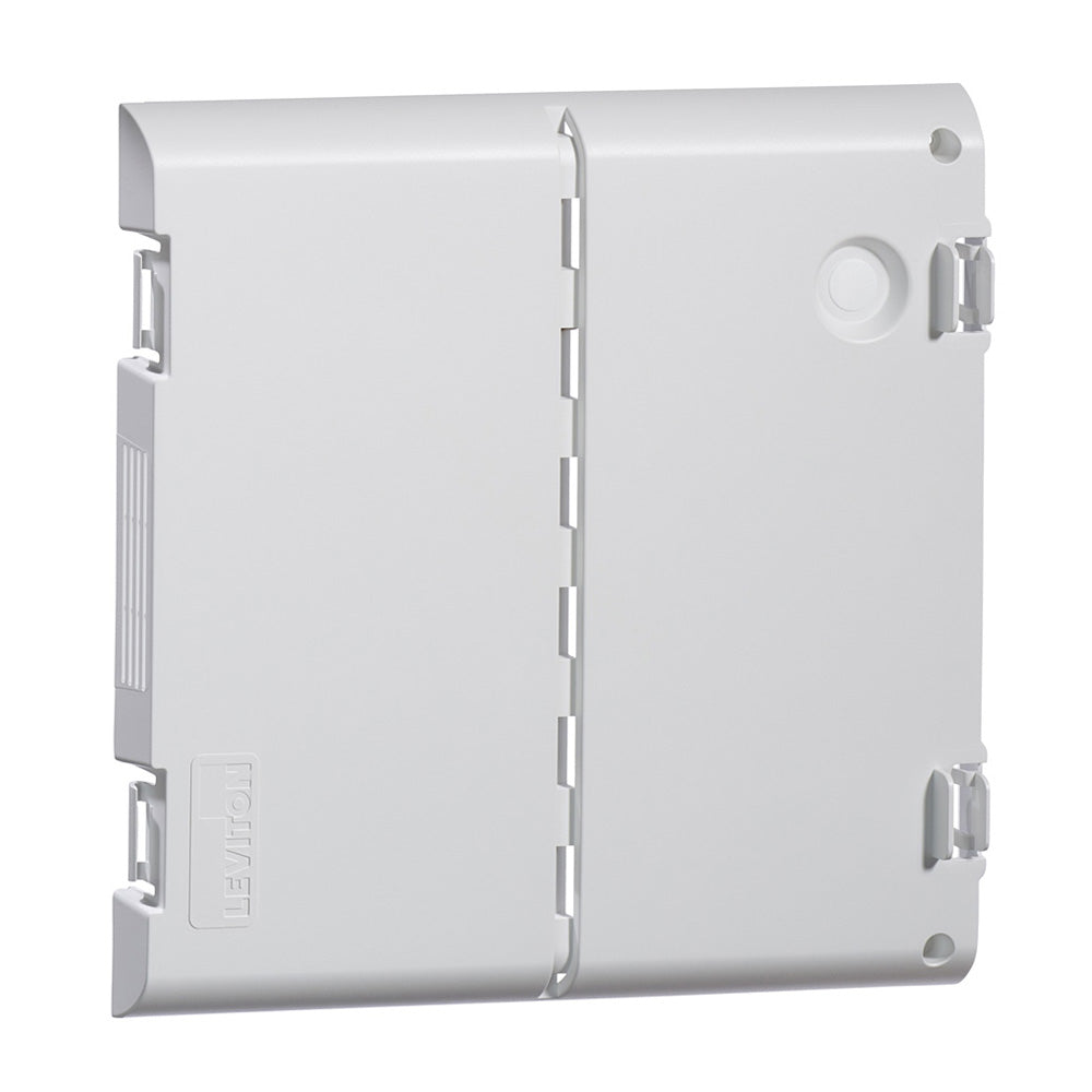 Leviton 49605-14S | 14" Vented Hinged Door, Plastic, White