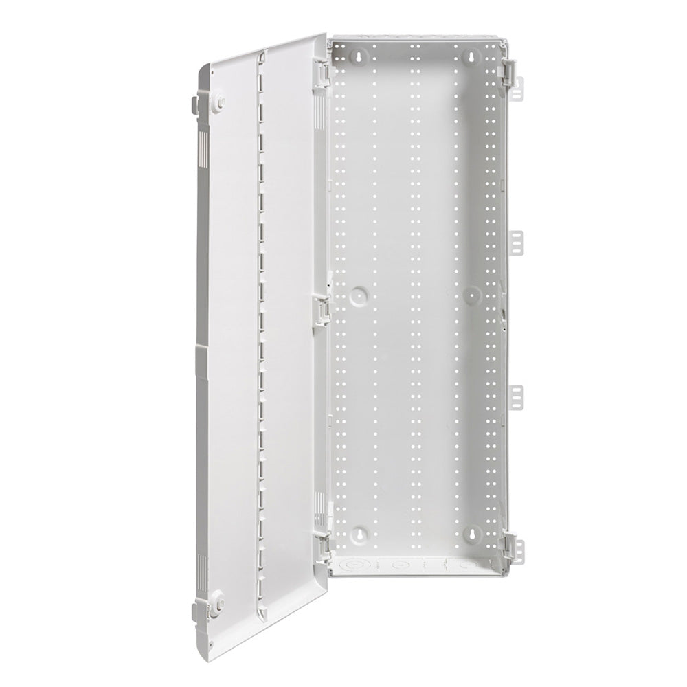 Leviton 49605-42P | 42" Wireless Structured Media Enclosure with Vented Hinged Door, Plastic, White