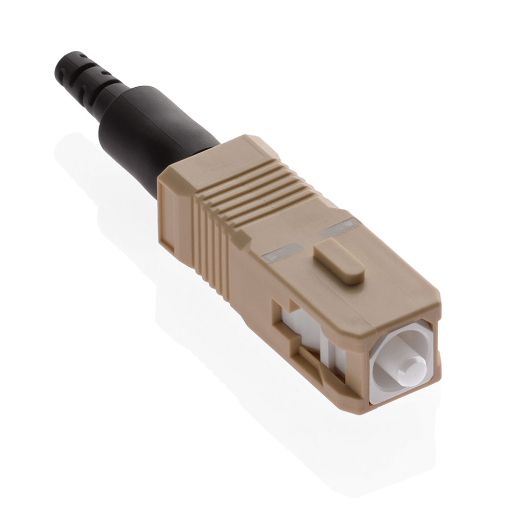 Leviton 49991-MST | FastCAM Pre-polished Connector, ST (beige), 62.5/125?m Multimode