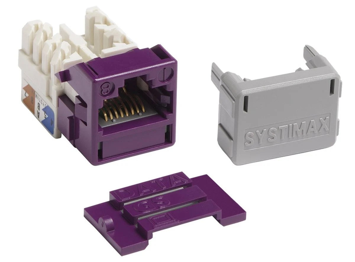 Commscope MGS400-361 | GigaSPEED XL MGS400 Series Category 6 U/UTP Information Outlet, violet