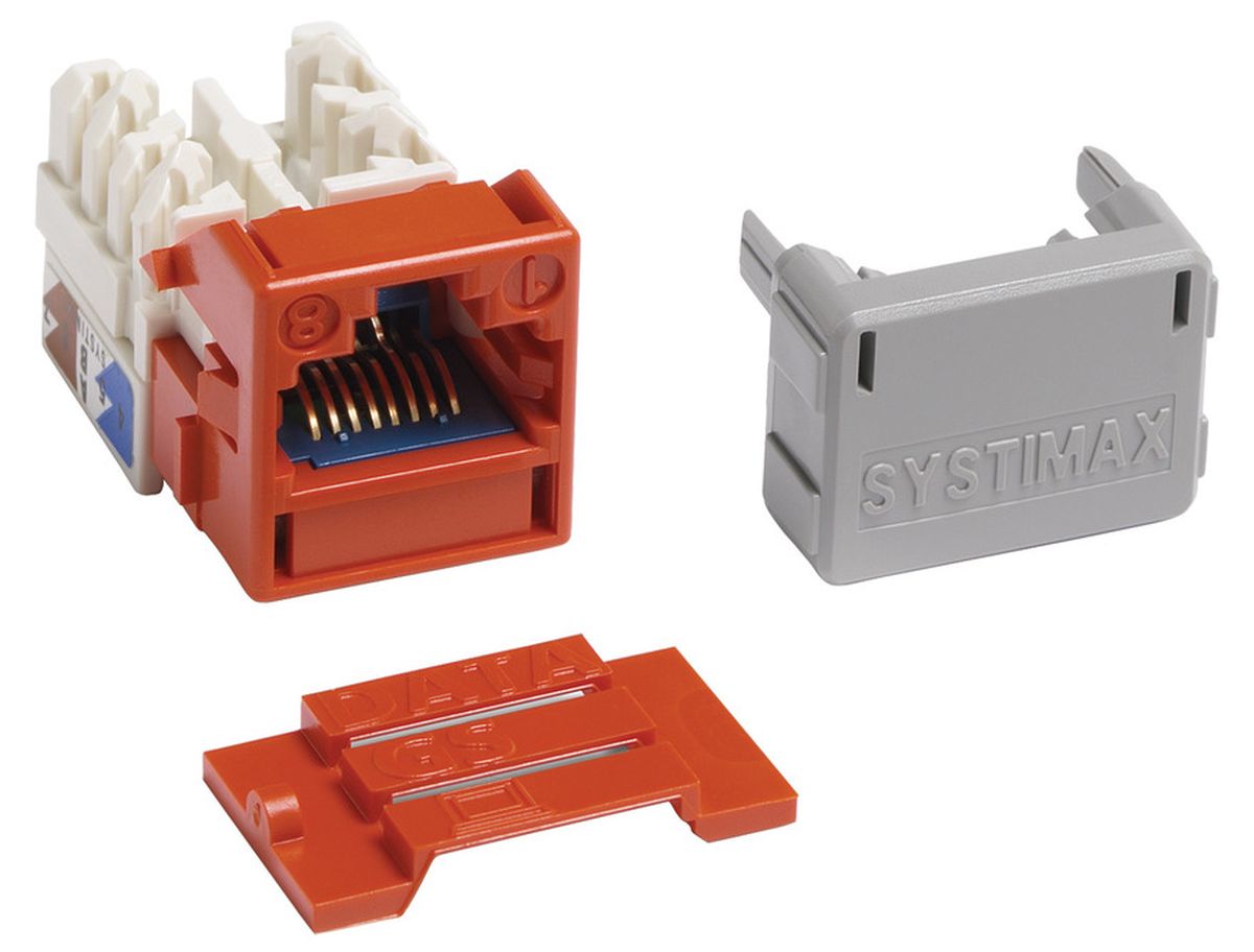 Commscope MGS600-112 | GigaSPEED X10D MGS600 Series Information Outlet, orange