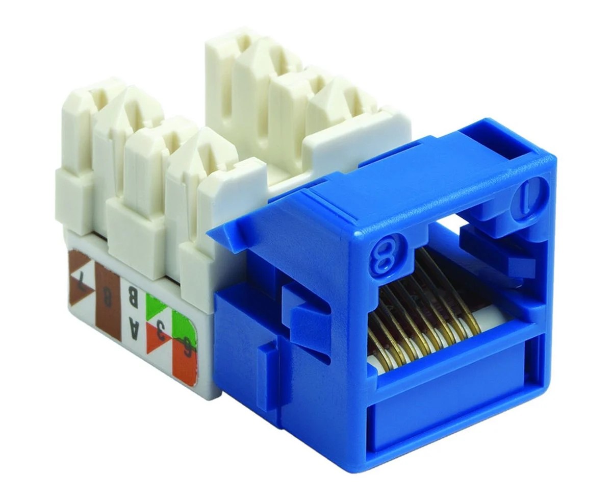 Commscope MPS100E-318 | PowerSUM MPS100E Category 5e U/UTP Information Outlet, blue