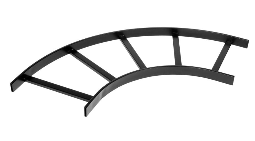 Commscope CR90FCB-18W | Cable Runway, 90° radius flat corner bend, 18 inch (457 mm) W, black
