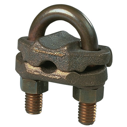 Panduit GPL-27-X | Structured Ground Bronze Grounding Clamp, U-Bolt, single cable