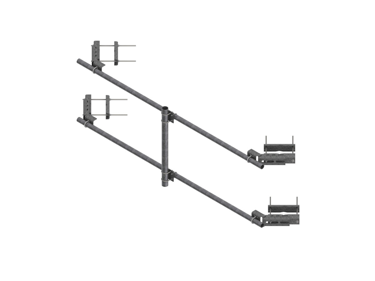 Commscope TFL-M3-14 | Tower Face Mount with dual 14 ft x 3-1/2 in OD face pipe supports, includes pipe