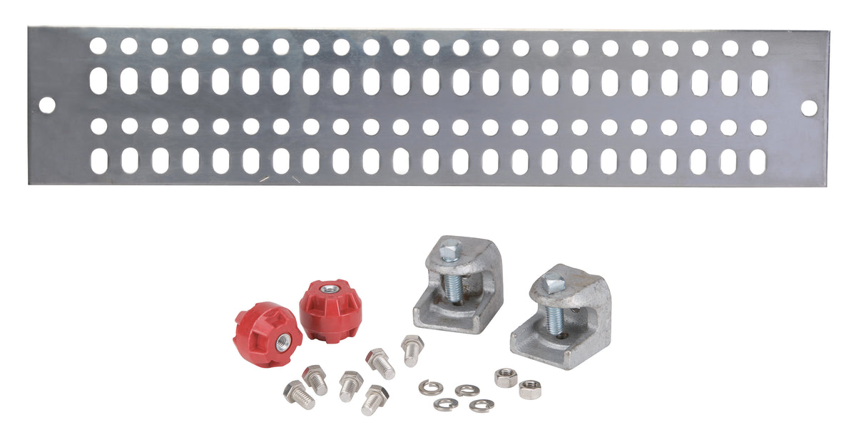 Commscope UGBKIT-0420-T | Tinned Copper Ground Buss Bar, 1/4 in x 4 in x 20 in (6.4 mm x 101.6 mm x 508.0 mm)
