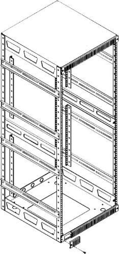 Middle Atlantic 5AR21 | Rackrail, 10-32, 21 RU, Slim 5 Series