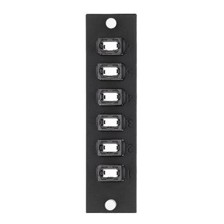 Leviton 5F100-6IC | SDX Precision Molded Plate (BEIGE), 62.5/125um Multimode OM1, Duplex SC, 6 fibers, Zirconia Ceramic Sleeve