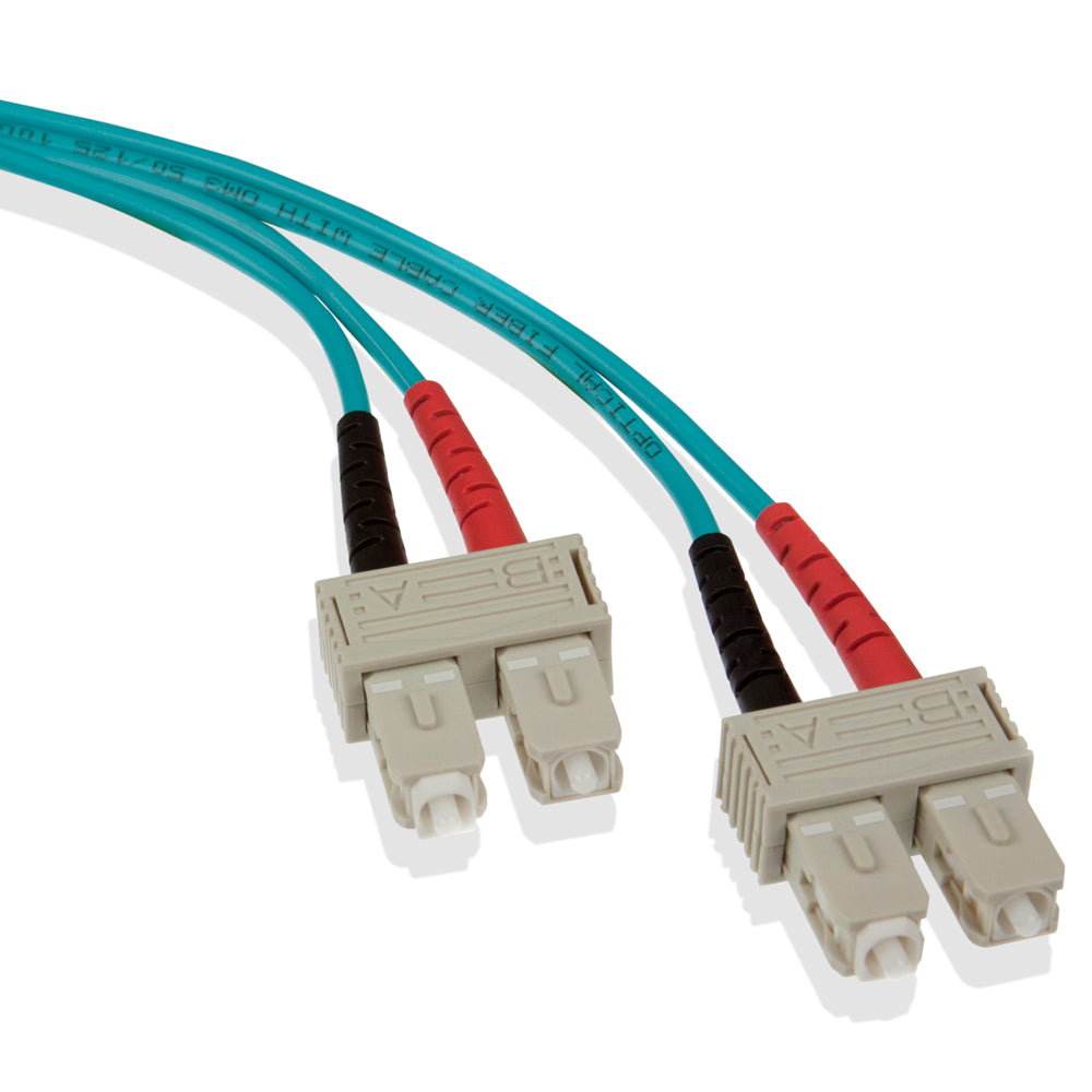Leviton 5LDSC-M01 | Economy Patch Cord, 50/125 um Multimode OM3, OFNR Duplex, SC-SC, 1m